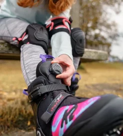 K2 Rulleskøjter - Charm Boa Alu - Sort/Rose/Blå - Inliner