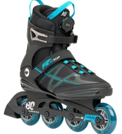 K2 Rulleskøjter - F.I.T. 80 Boa - Blå/Sort - Inliner