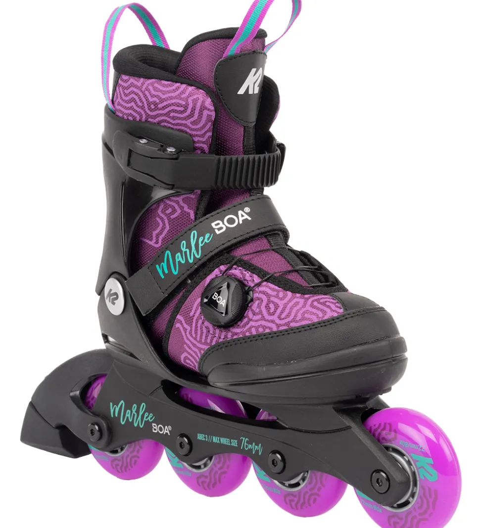 K2 Rulleskøjter - Marlee Boa - Sort/Lilla