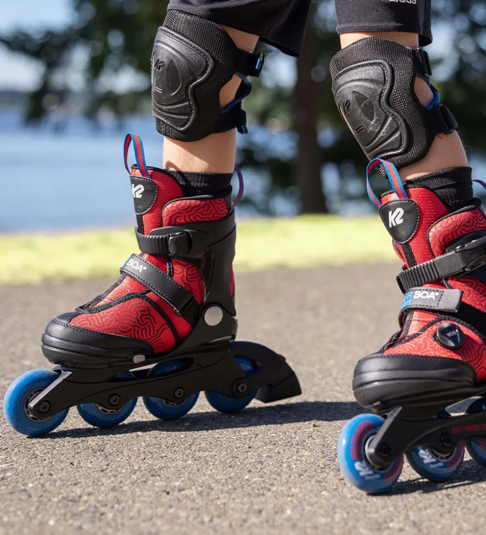 K2 Rulleskøjter - Raider Boa - Sort/Rød - Inliner
