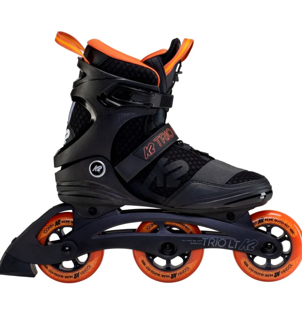 K2 Rulleskøjter - Trio LT 100 M - Sort/Orange - Inliner