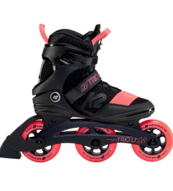 K2 Rulleskøjter - Trio LT 100 W - Sort/Koral - Inliner