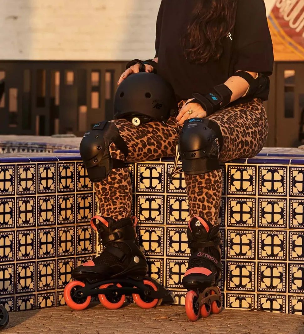 K2 Rulleskøjter - Trio LT 100 W - Sort/Koral - Inliner