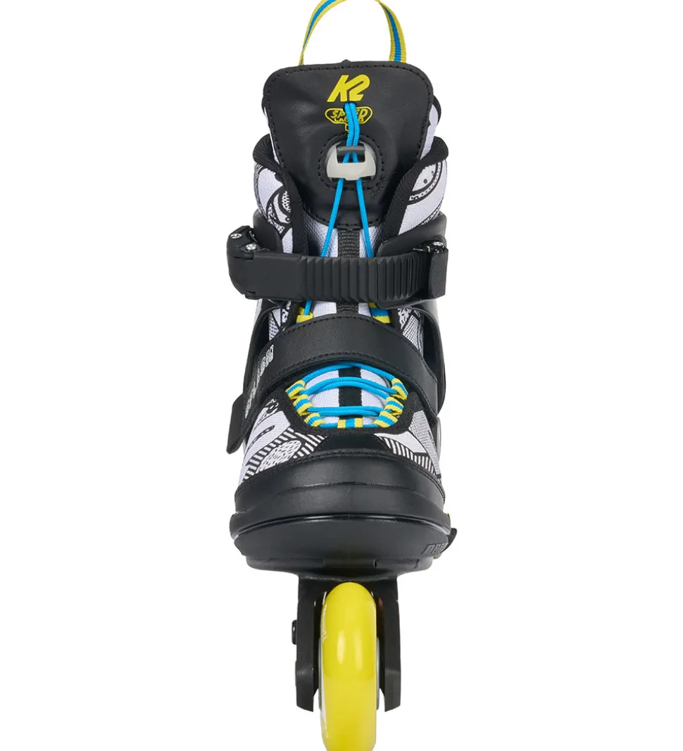 K2 Rulleskøjter m. 5 Tusser - Splash - Sort/Hvid - Inliner