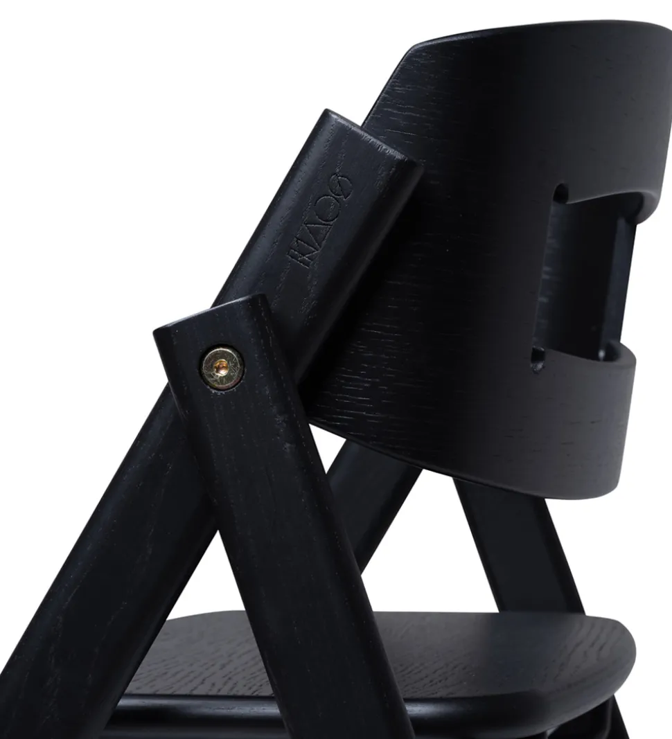 KAOS Højstol - Klapp - Egetræ - Sort