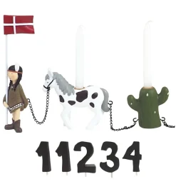 Kids by Friis Fødselsdagstog - Indianerpige m. 11 Tal