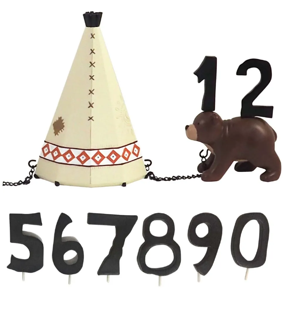 Kids by Friis Fødselsdagstog - Indianerpige m. 11 Tal