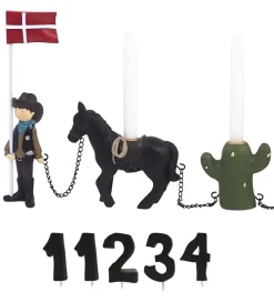 Kids by Friis Fødselsdagstog - Cowboy m. 11 Tal