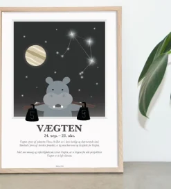 Kids by Friis Plakat - Stjernetegn - Vægten