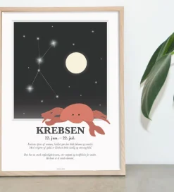 Kids by Friis Plakat - Stjernetegn - Krebsen