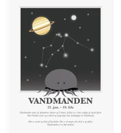 Kids by Friis Plakat - Stjernetegn - Vandmanden