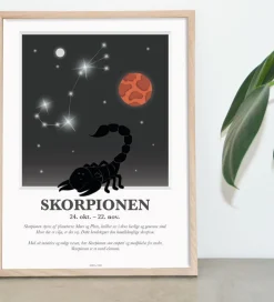 Kids by Friis Plakat - Stjernetegn - Skorpionen