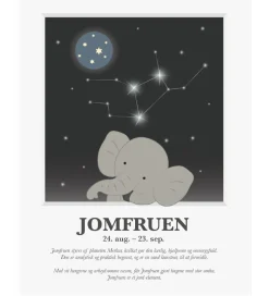 Kids by Friis Plakat - Stjernetegn - Jomfruen