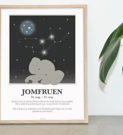 Kids by Friis Plakat - Stjernetegn - Jomfruen