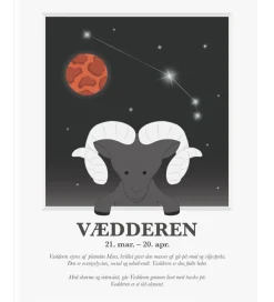 Kids by Friis Plakat - Stjernetegn - Vædderen