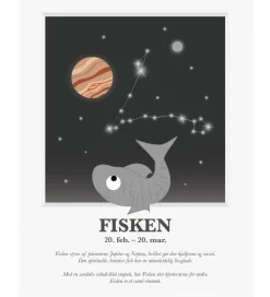 Kids by Friis Plakat - Stjernetegn - Fisken