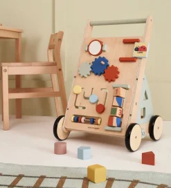 Kids Concept Gåvogn - Edvin - Træ/Blå