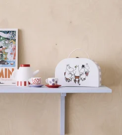 Kids Concept Legekuffert - Hvid/Blå m. Mumitrolde