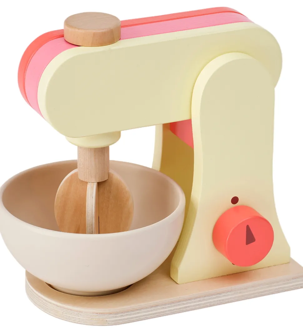 Kids Concept Røremaskine - Træ - 17 cm - Lysegul/Rosa