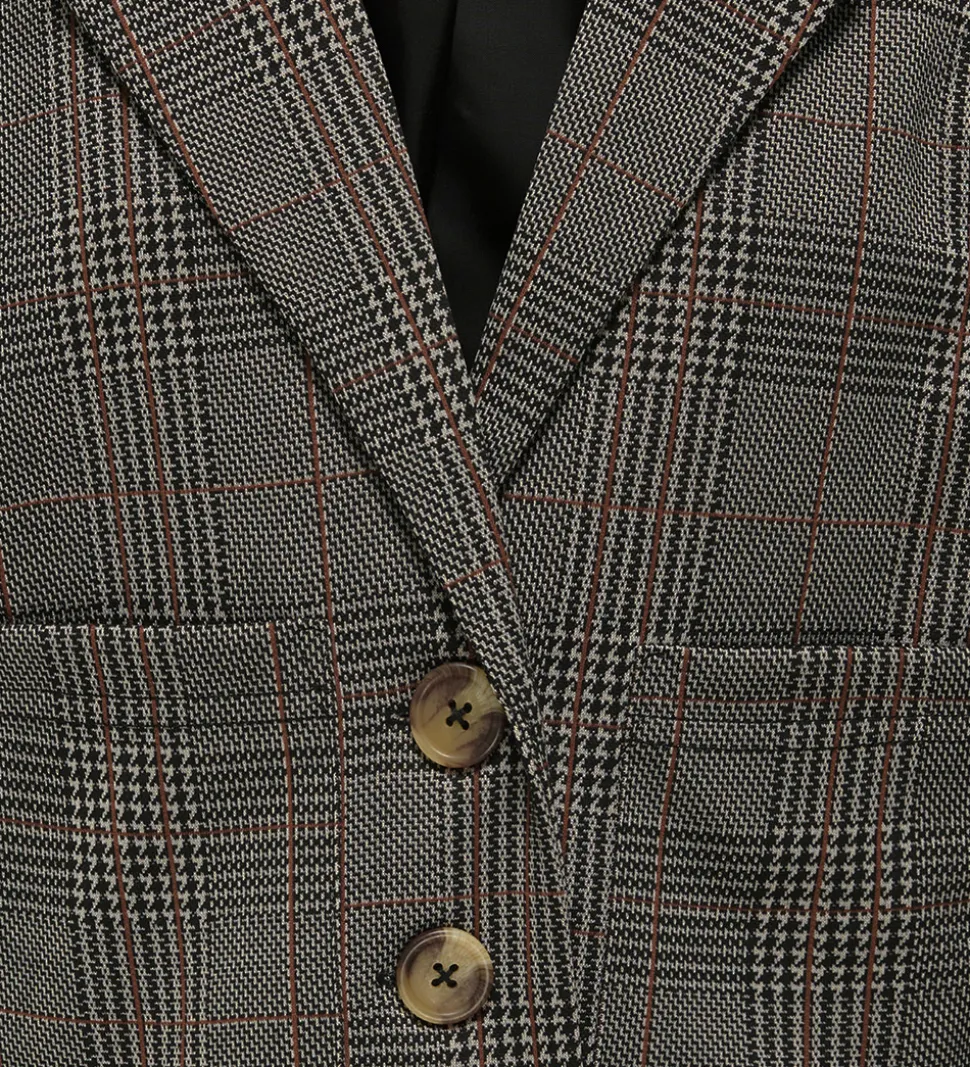 Kids Only Blazer - KogFine - Seal Brown/Libra Checks