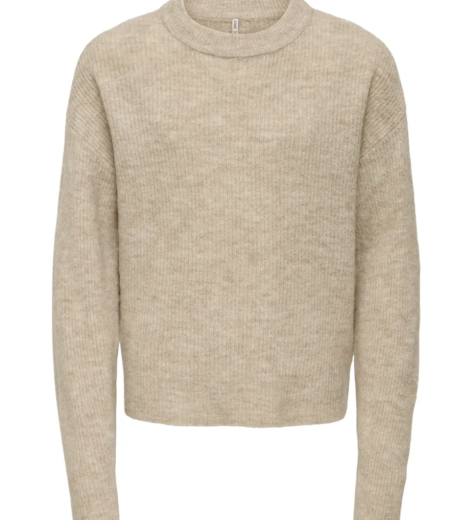 Kids Only Bluse - Strik - KogCamilla - Stone/ Melange