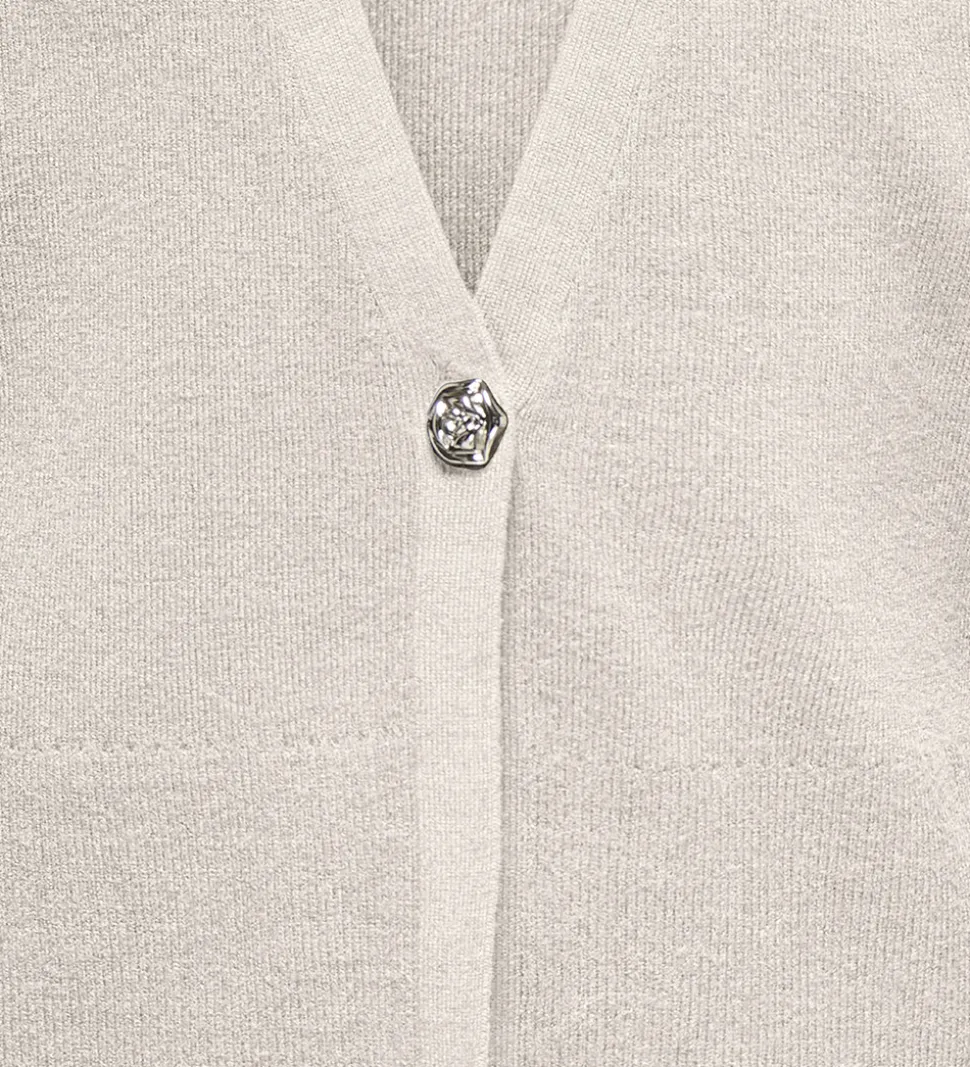 Kids Only Cardigan - Strik - Viskoseblanding - KogKatia - Birch/