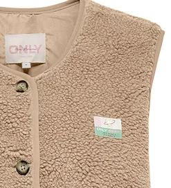 Kids Only Fleecevest - Teddy - KogBaby - Cuban Sand/Vintage Badg