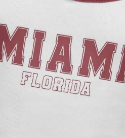 Kids Only Top - Rib - KonVikka - Bright White/Ruby Wine + Print