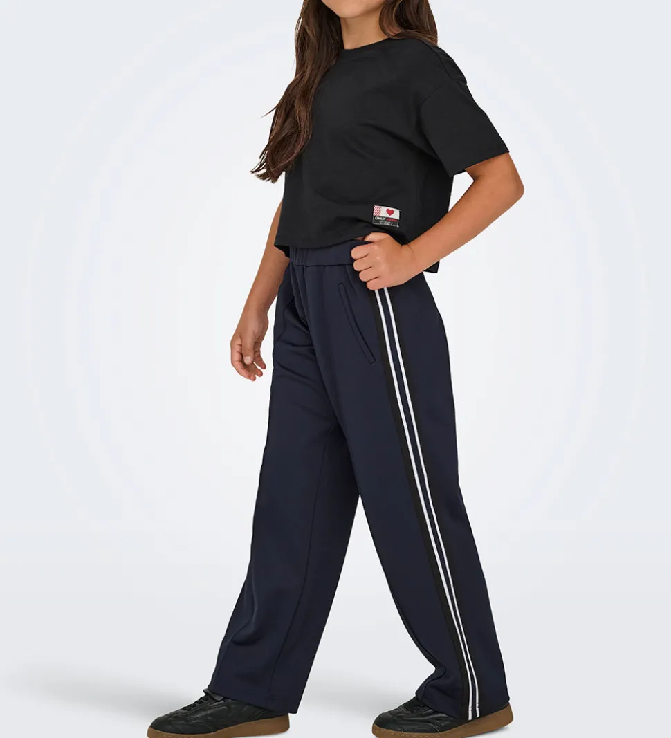 Kids Only Træningsbukser - KogWarm - Night Sky/Panel White/Black