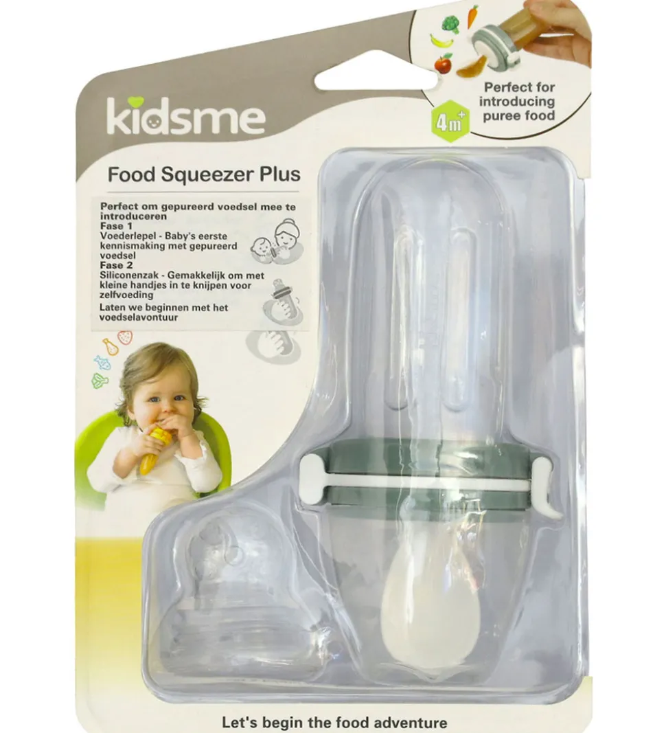 KidsMe Food Squeezer Plus - Olive