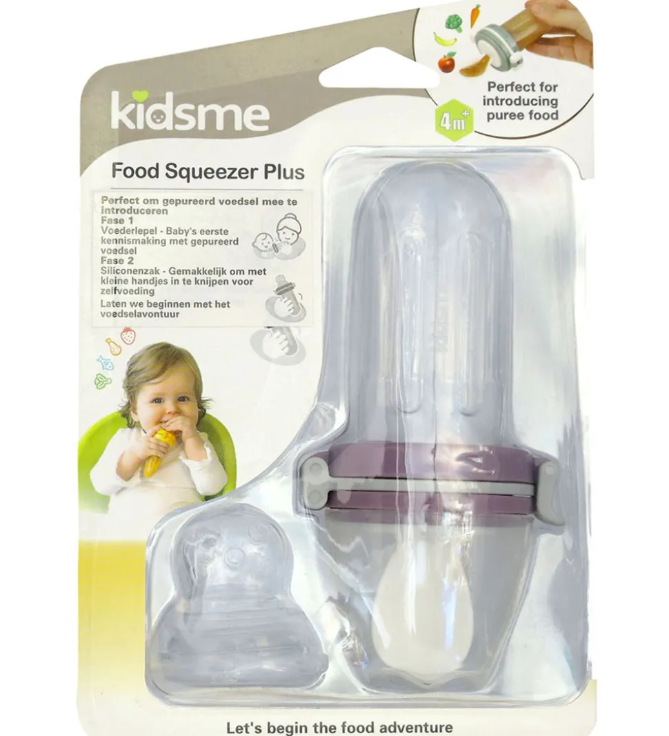 KidsMe Food Squeezer Plus - Plum