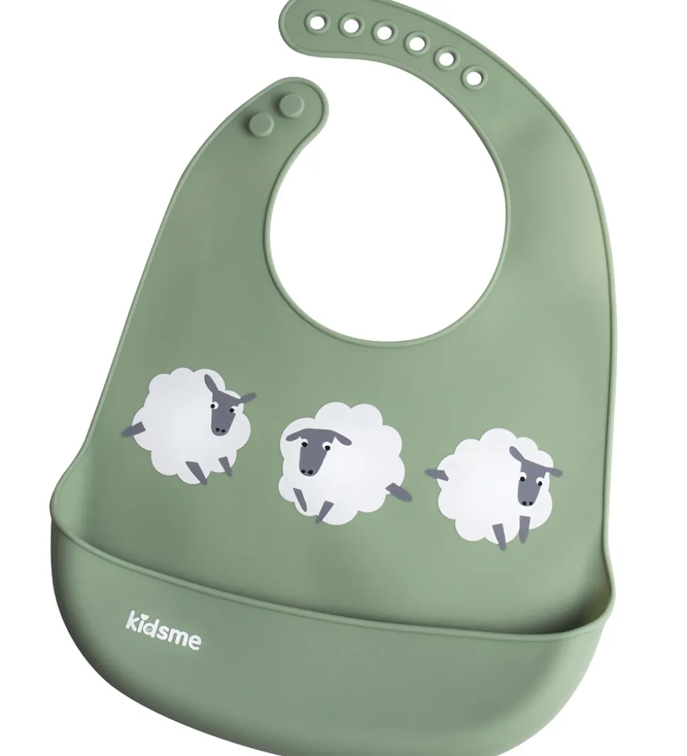 KidsMe Hagesmæk - Easy Clean Bib - Grøn