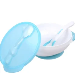 KidsMe Skål m. Ske - Blå