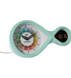 Kidywolf Vækkeur - Analog/Digital - Kidyalarm - Grøn
