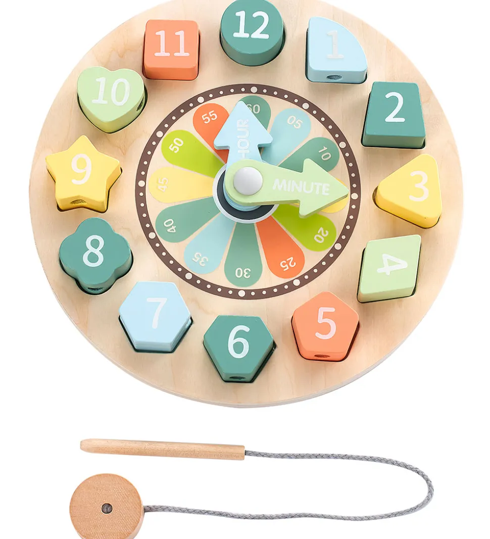 Kinder and Kids Legetøj - Træur - Sorting Clock