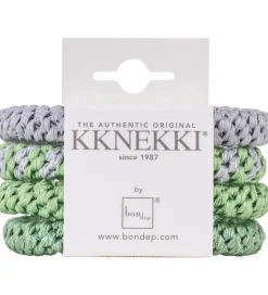 Kknekki Hårelastikker - 4-pak - Grøn/Blå