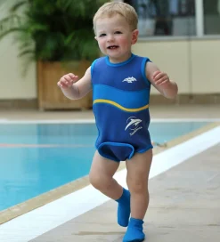 Konfidence Våddragt - BabyWarma - Sea Friends Navy/Lime