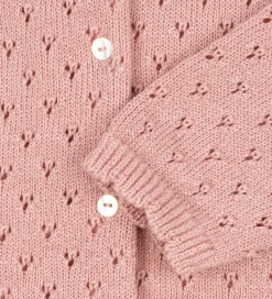 Konges Sløjd Cardigan - Strik - Mellow Rose m. Hulmønster