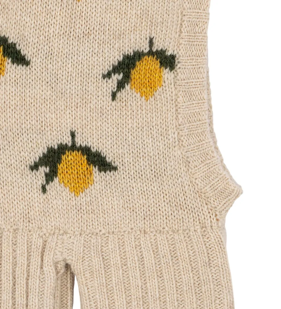 Konges Sløjd Elefanthue - Uld - Strik - 1-lags - Belou - Lemon