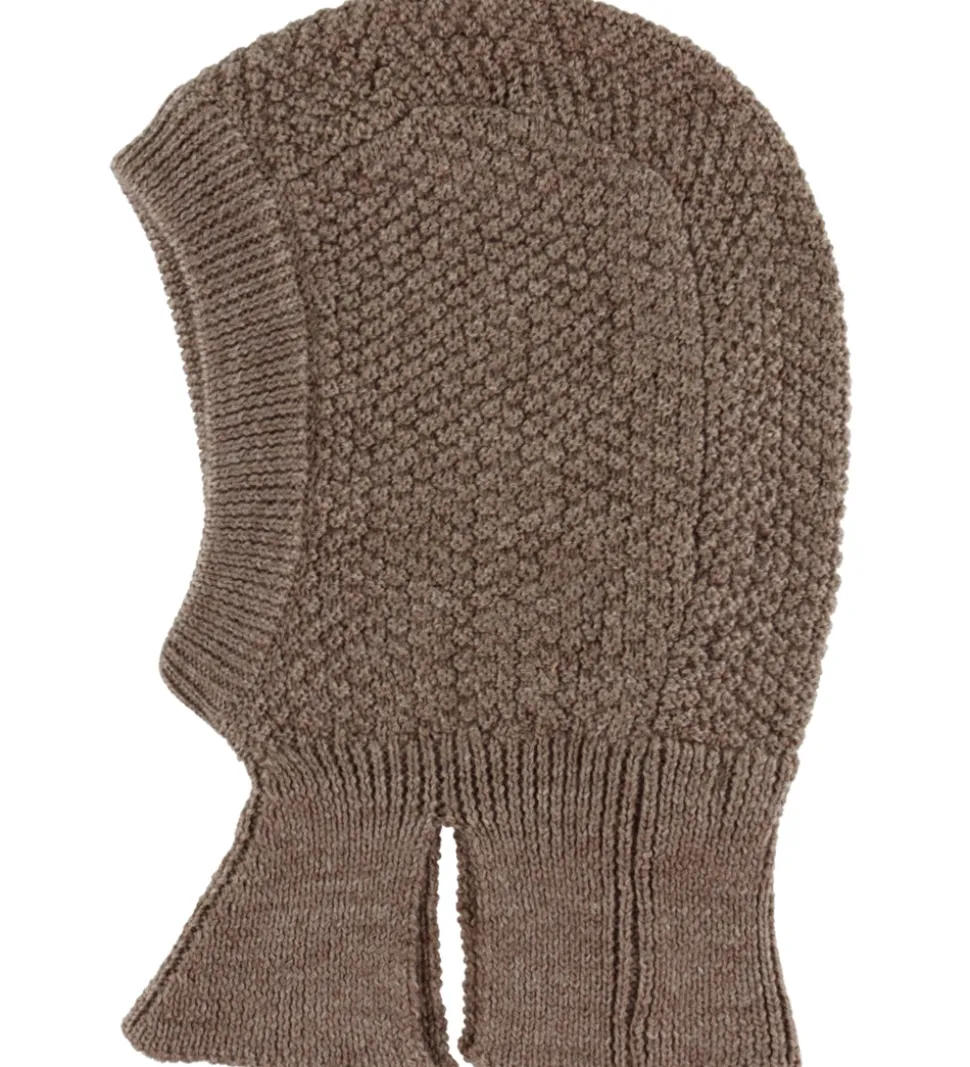 Konges Sløjd Elefanthue - Uld - 1-Lags - Strik - Fruity - Brun