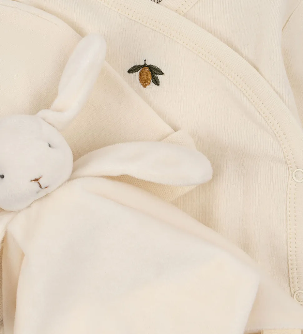 Konges Sløjd Gaveæske - Nusseklud/Hue/Body l/æ - Offwhite - Lemo