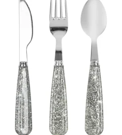 Konges Sløjd Glimmerbestik - 3-dele - Sparkling Blue