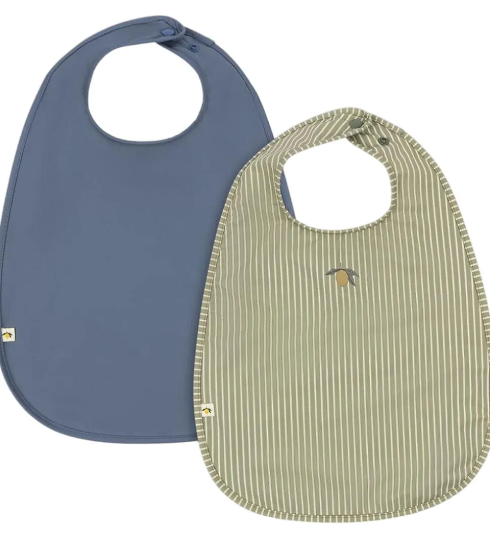 Konges Sløjd Hagesmække - 2-Pak - Tea Stripe/Flint Stone