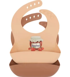 Konges Sløjd Hagesmække - Silikone - 2-pak - Fraise