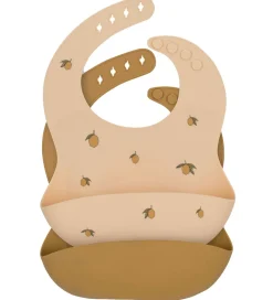 Konges Sløjd Hagesmække - Silikone - 2-pak - Lemon/Almond