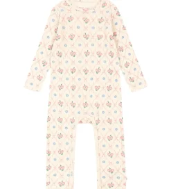 Konges Sløjd Heldragt - Rib - Minnie - Fleur Decor m. Hulmønster