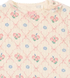 Konges Sløjd Heldragt - Rib - Minnie - Fleur Decor m. Hulmønster