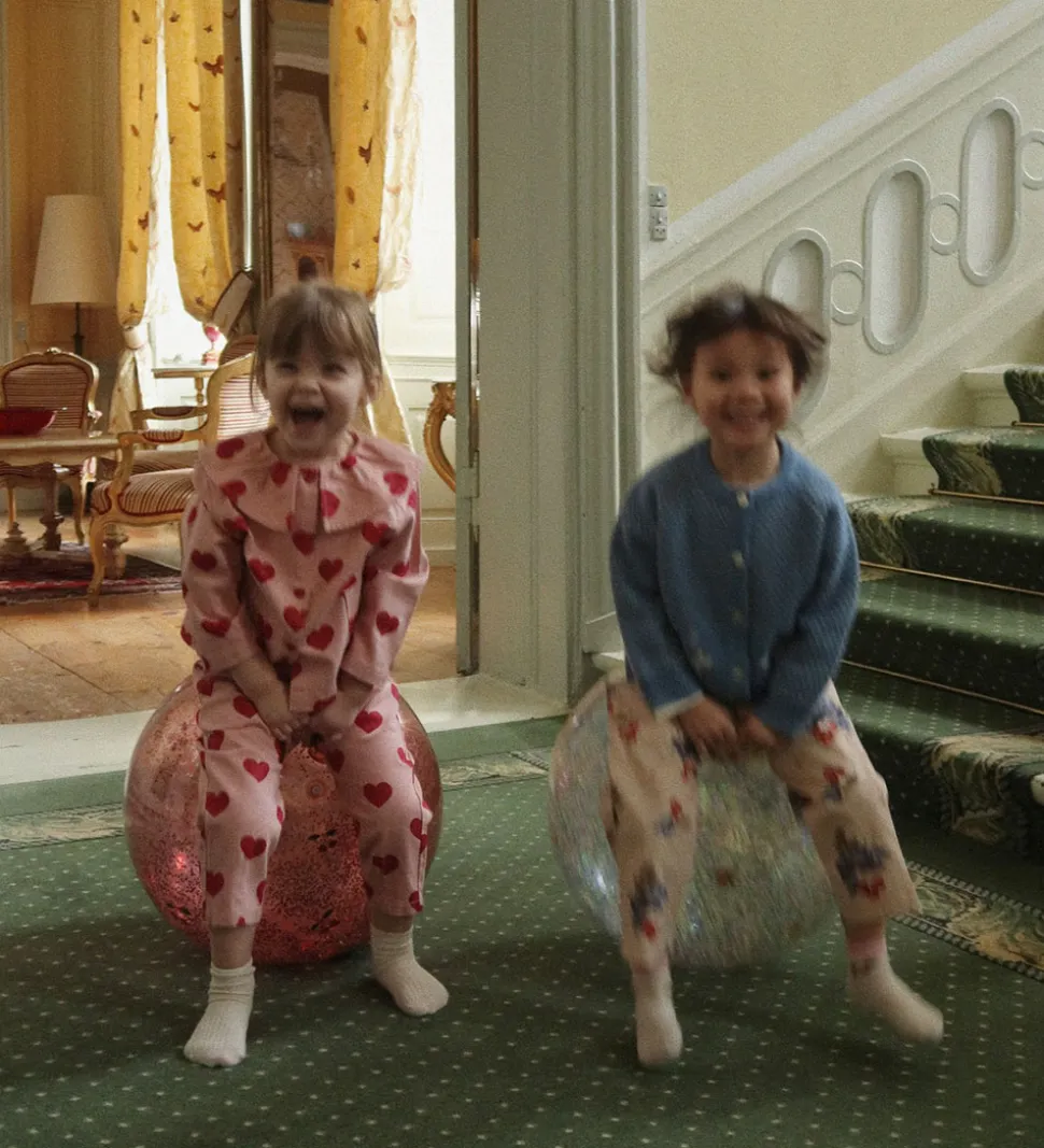 Konges Sløjd Hoppebold m. Håndtag - Glitter - Lemon - 50 cm