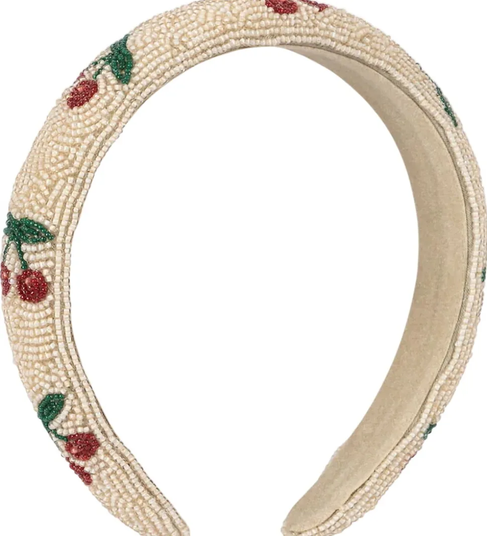 Konges Sløjd Hårbøjle - Perler - Cherry