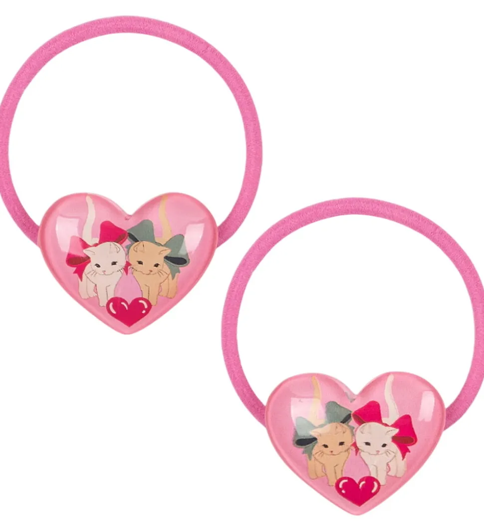 Konges Sløjd Hårelastikker - 2-pak - Vilma - Bow Kitty